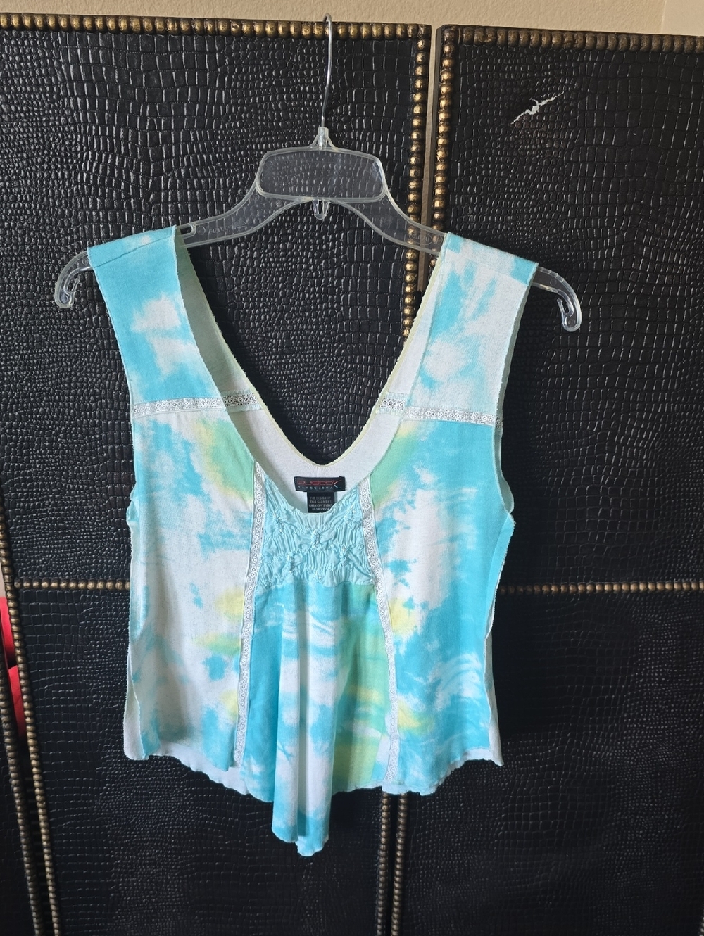 Custo Barcelona Blue Tie-Dye Tank Top